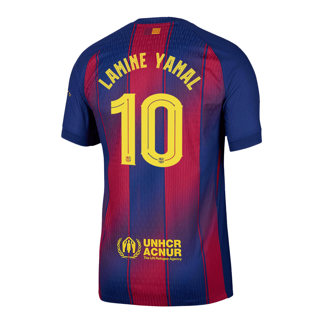 LAMINE YAMAL #10 Barcelona Home Authentic Soccer Jersey 2025/26 - UCL - gogoalshop