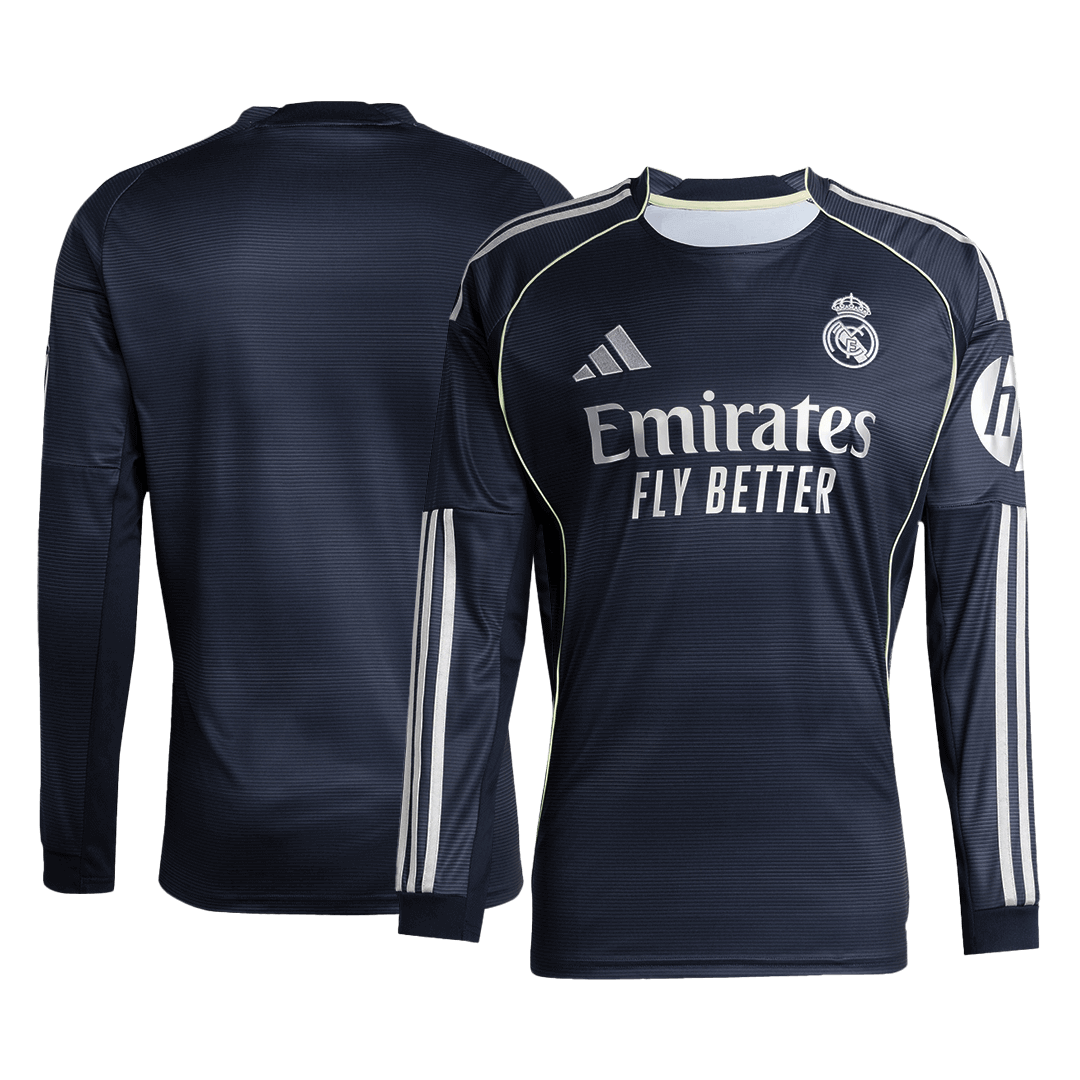 Real Madrid Away Long Sleeve Jersey 2025/26 - gogoalshop