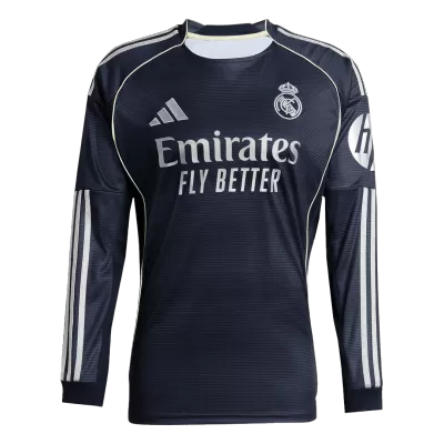 Real Madrid Away Long Sleeve Soccer Jersey 2025/26 - gogoalshop