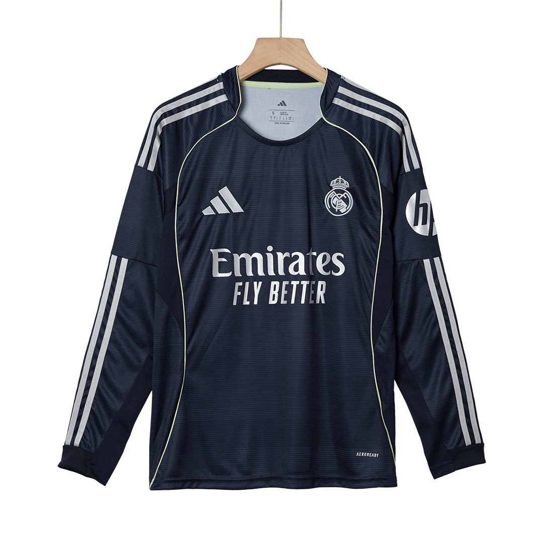 Real Madrid Away Long Sleeve Jersey 2025/26 - gogoalshop