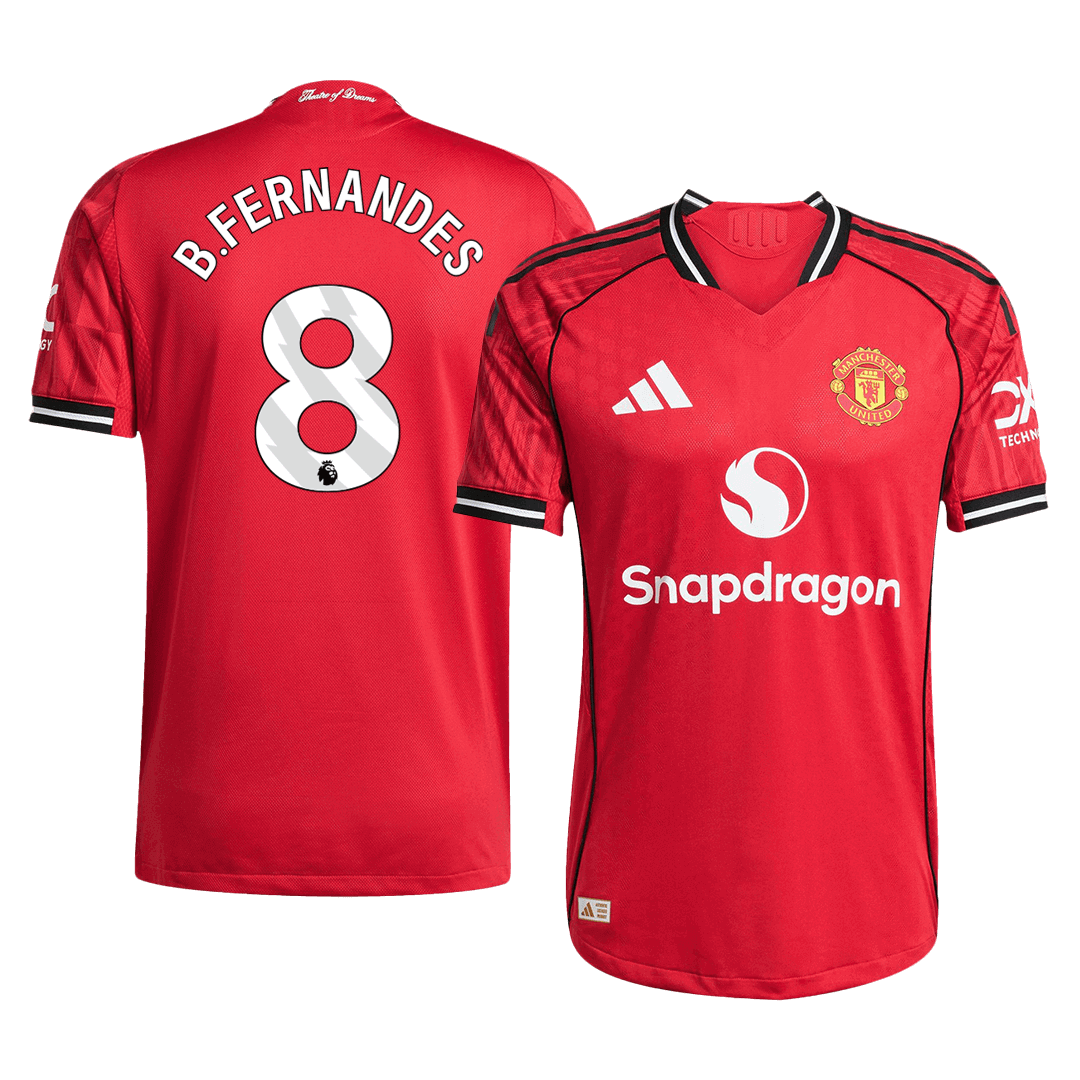 B.FERNANDES #8 Manchester United Home Player Version Jersey 2025/26 - gogoalshop
