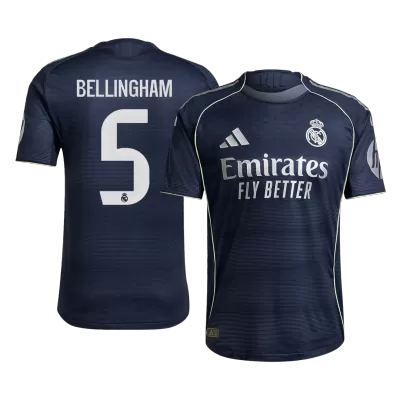 BELLINGHAM #5 Real Madrid Away Authentic Soccer Jersey 2025/26 - gogoalshop