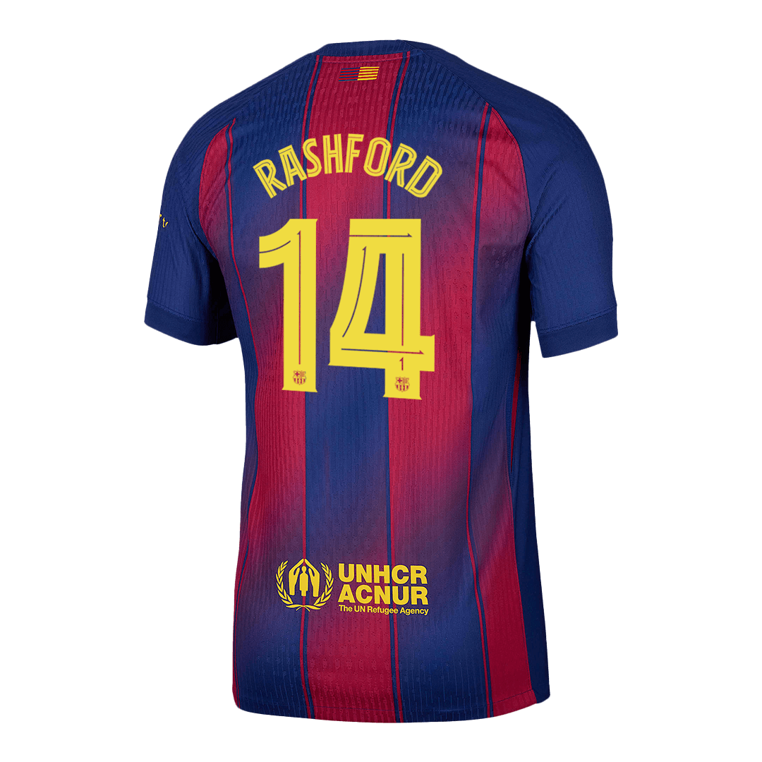 RASHFORD #14 Barcelona Home Authentic Soccer Jersey 2025/26 - UCL - gogoalshop