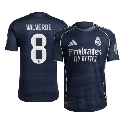 VALVERDE #8 Real Madrid Away Authentic Soccer Jersey 2025/26 - gogoalshop