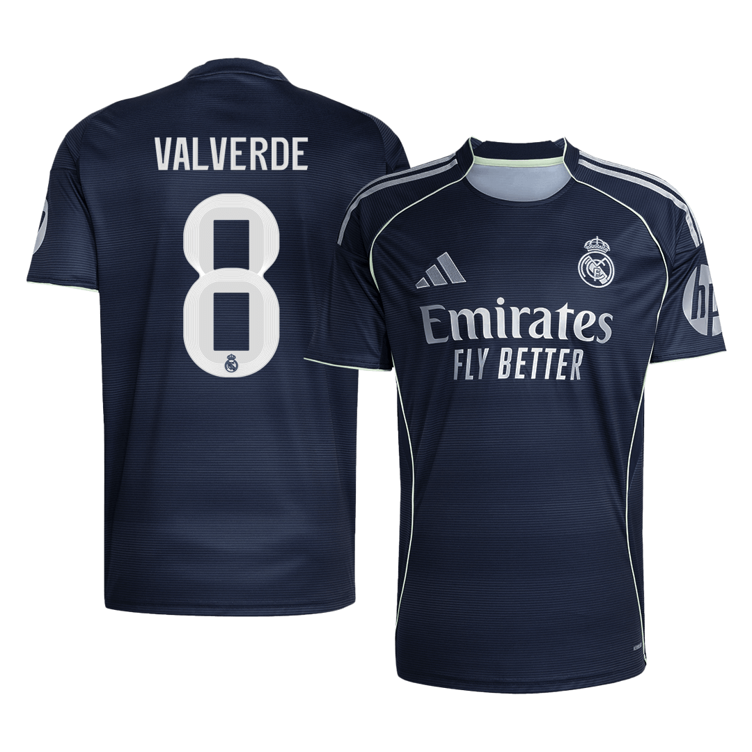 VALVERDE #8 Real Madrid Away Soccer Jersey 2025/26 - gogoalshop