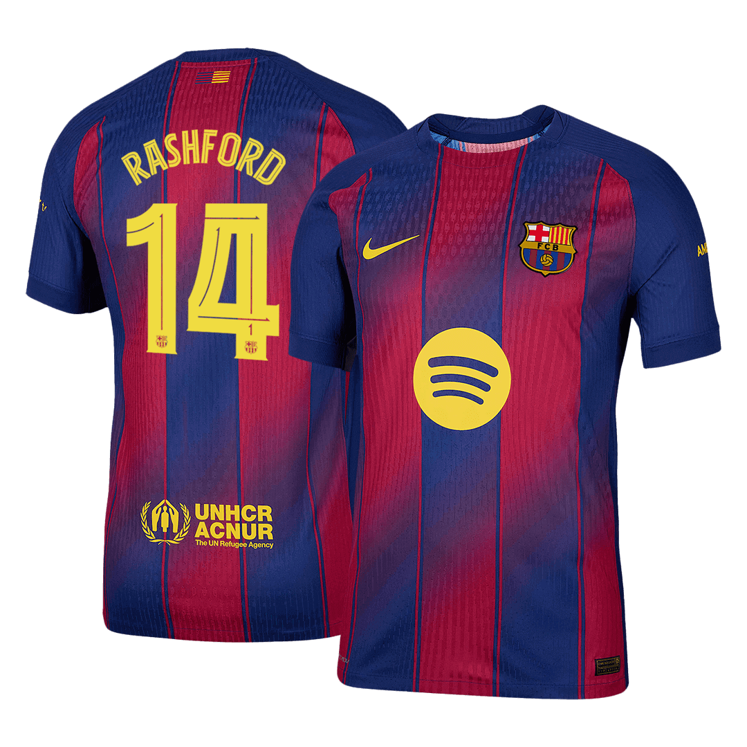 RASHFORD #14 Barcelona Home Authentic Soccer Jersey 2025/26 - UCL - gogoalshop
