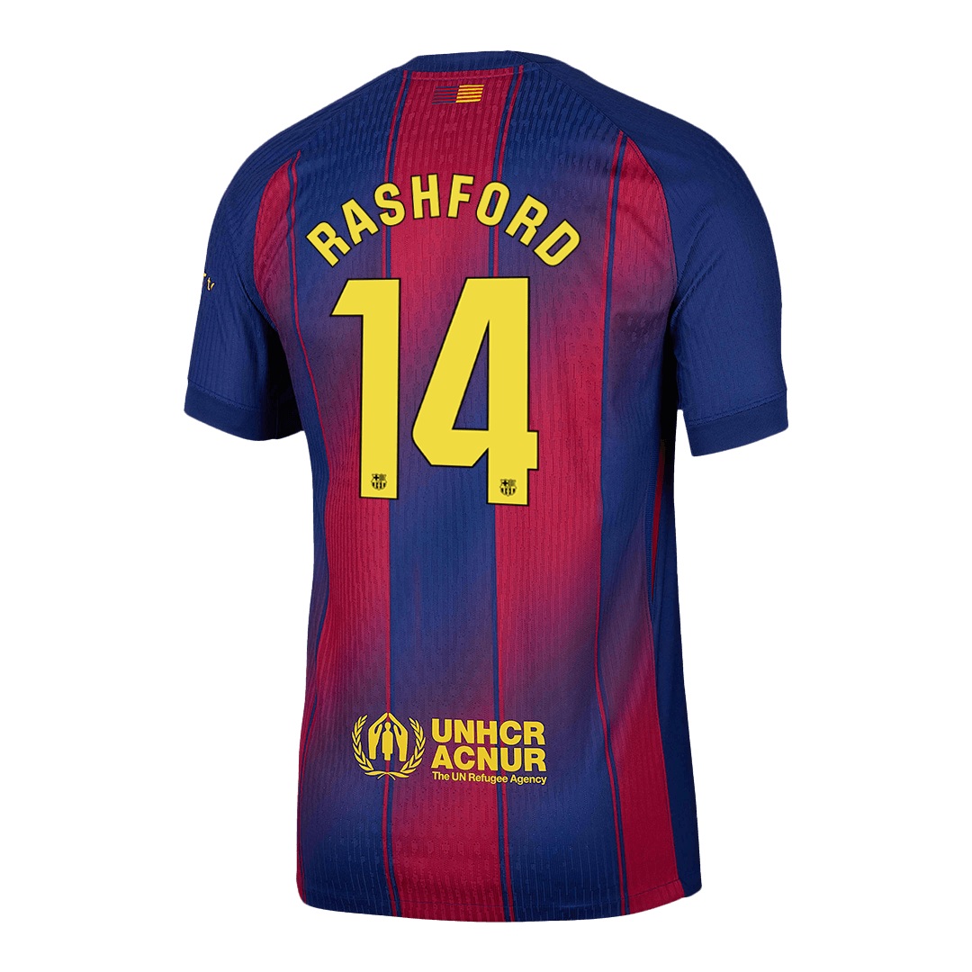 RASHFORD #14 Barcelona Home Authentic Soccer Jersey 2025/26 - gogoalshop