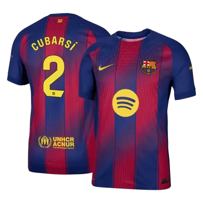CUBARSÍ #2 Barcelona Home Authentic Soccer Jersey 2025/26 - gogoalshop