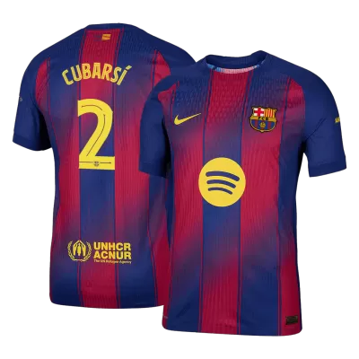 CUBARSÍ #2 Barcelona Home Authentic Soccer Jersey 2025/26 - UCL - gogoalshop