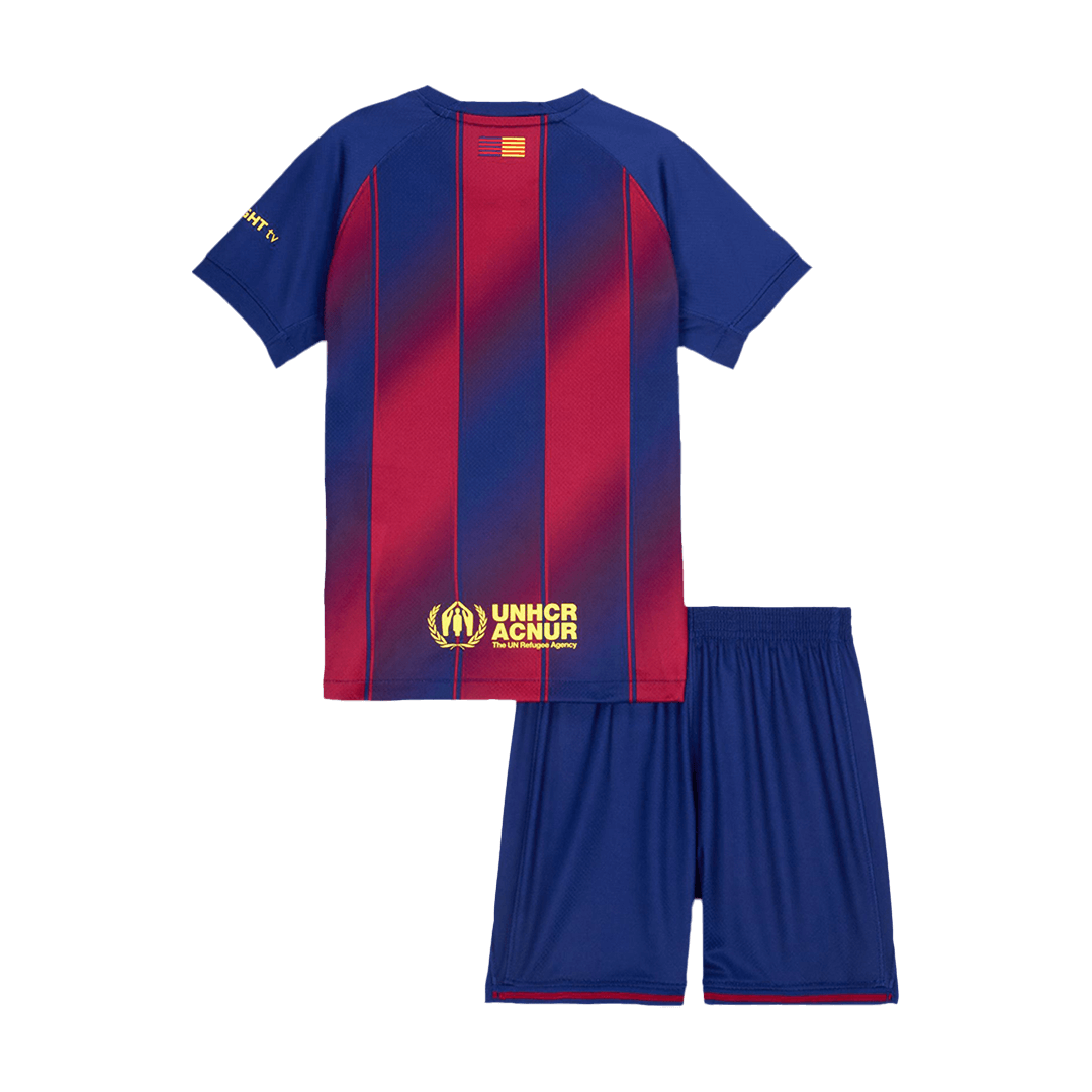 Barcelona Home Kids Soccer Jerseys Kit 2025/26 - gogoalshop