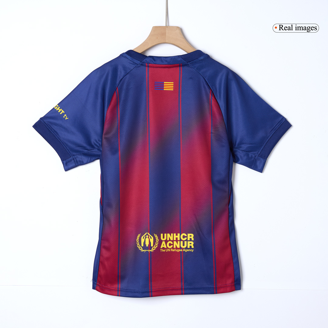 Barcelona Home Kids Soccer Jerseys Kit 2025/26 - gogoalshop