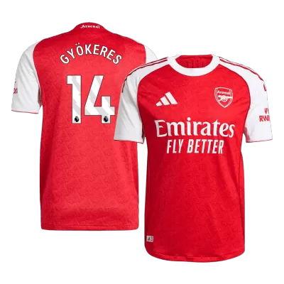 GYÖKERES #14 Arsenal Home Authentic Soccer Jersey 2025/26 - gogoalshop