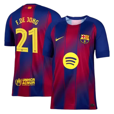 F.DE JONG #21 Barcelona Home Soccer Jersey 2025/26 -UCL - gogoalshop
