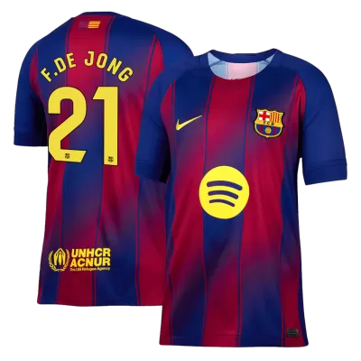 F.DE JONG #21 Barcelona Home Soccer Jersey 2025/26 - gogoalshop