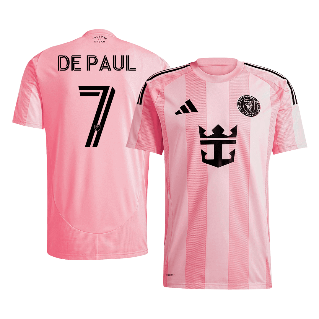 DE PAUL #7 Inter Miami CF Home Soccer Jersey 2025 - gogoalshop