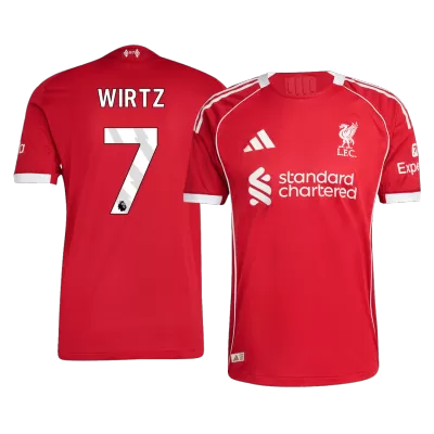 WIRTZ #7 Liverpool Home Authentic Soccer Jersey 2025/26 - gogoalshop