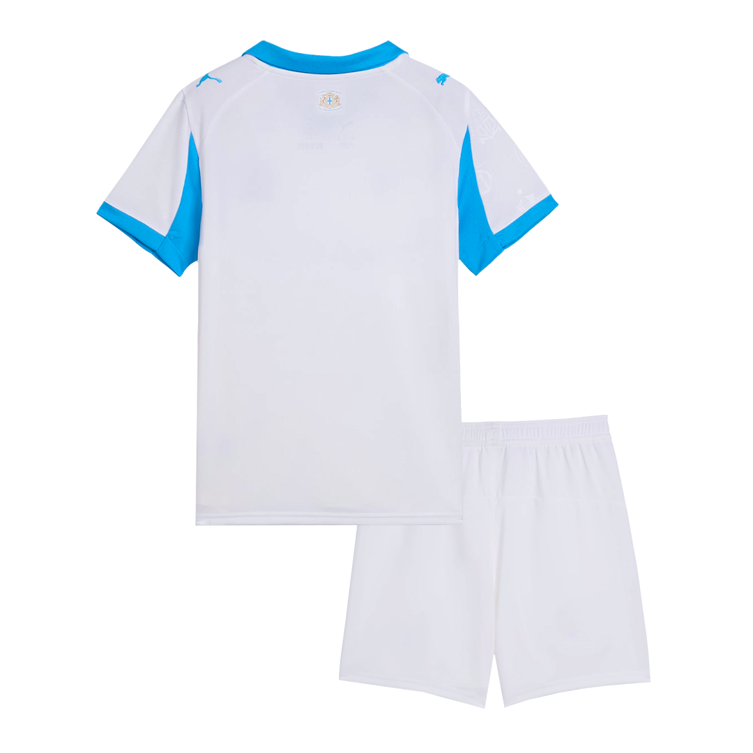 Marseille Home Kids Soccer Jerseys Kit 2025/26 - gogoalshop