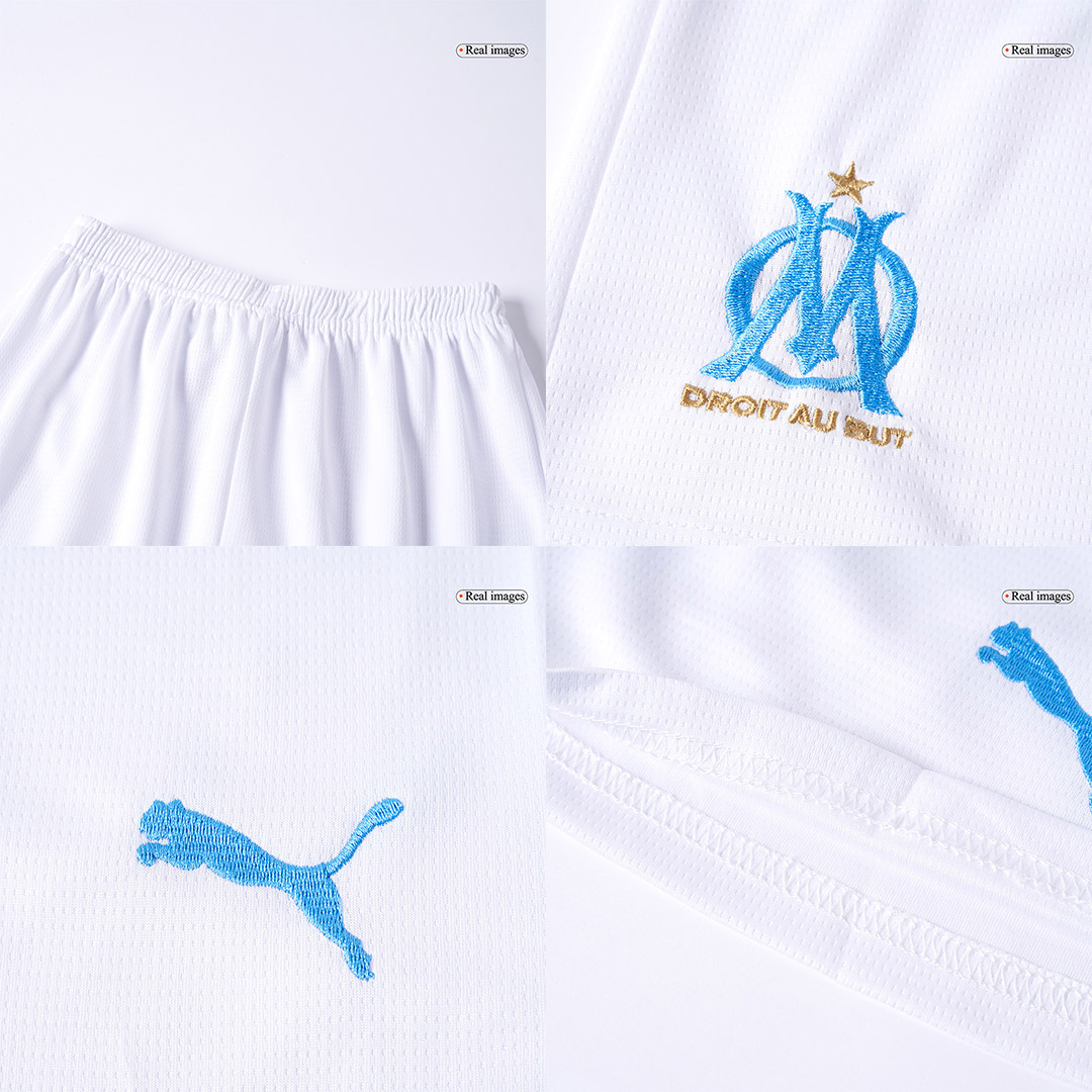 Marseille Home Kids Soccer Jerseys Kit 2025/26 - gogoalshop