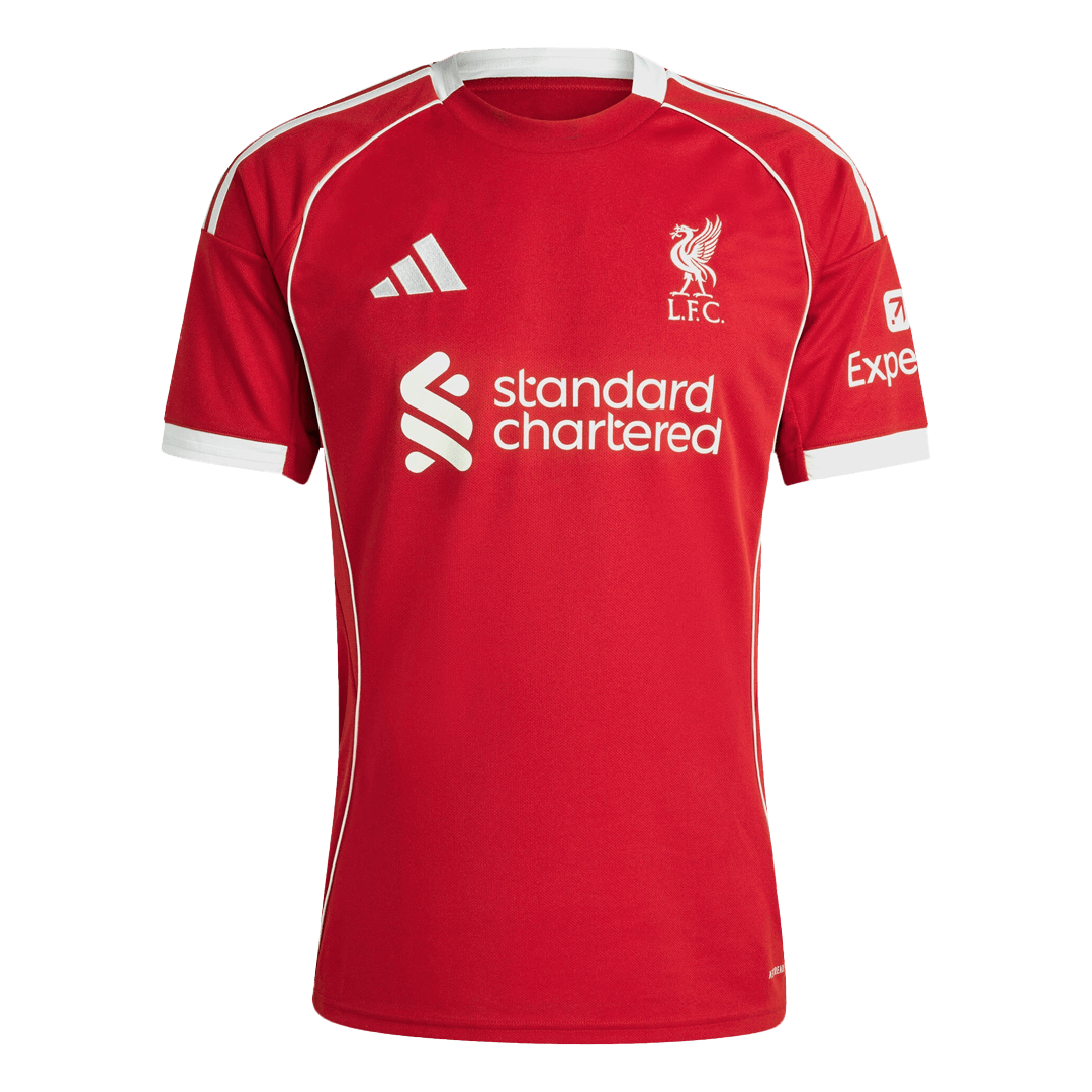 M.SALAH #11 Liverpool Home Soccer Jersey 2025/26 - gogoalshop