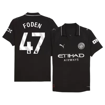 FODEN #47 Manchester City Away Authentic Soccer Jersey 2025/26 - gogoalshop