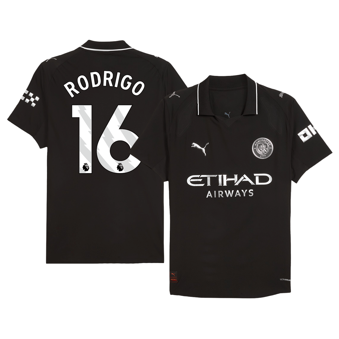 RODRIGO #16 Manchester City Away Player Version Jersey 2025/26 - gogoalshop
