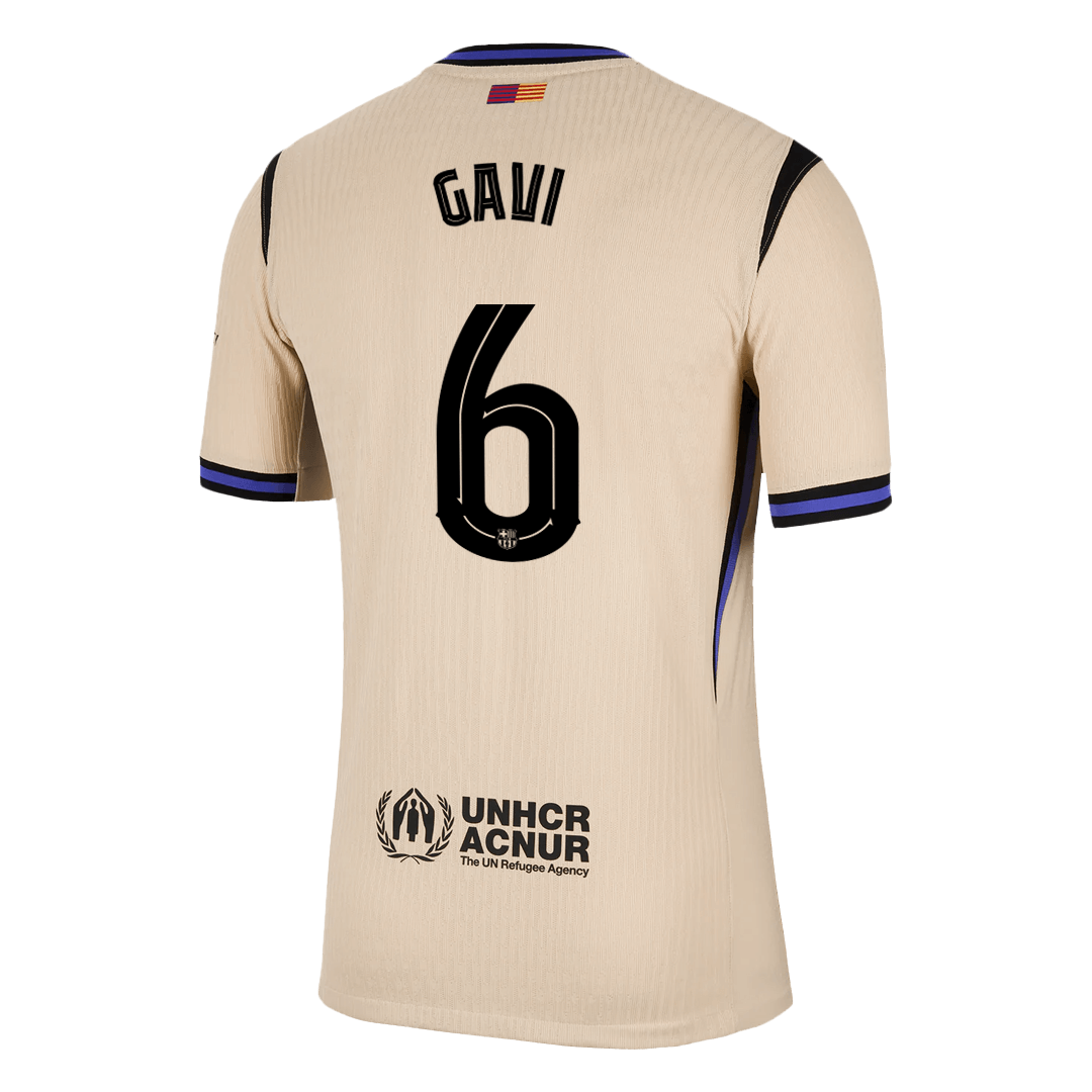 GAVI #6 Barcelona Away Authentic Soccer Jersey 2025/26 - UCL - gogoalshop