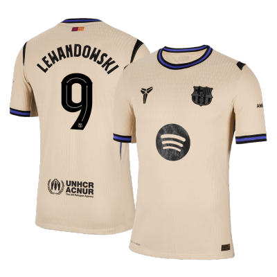LEWANDOWSKI #9 Barcelona Away Authentic Soccer Jersey 2025/26 - UCL - gogoalshop