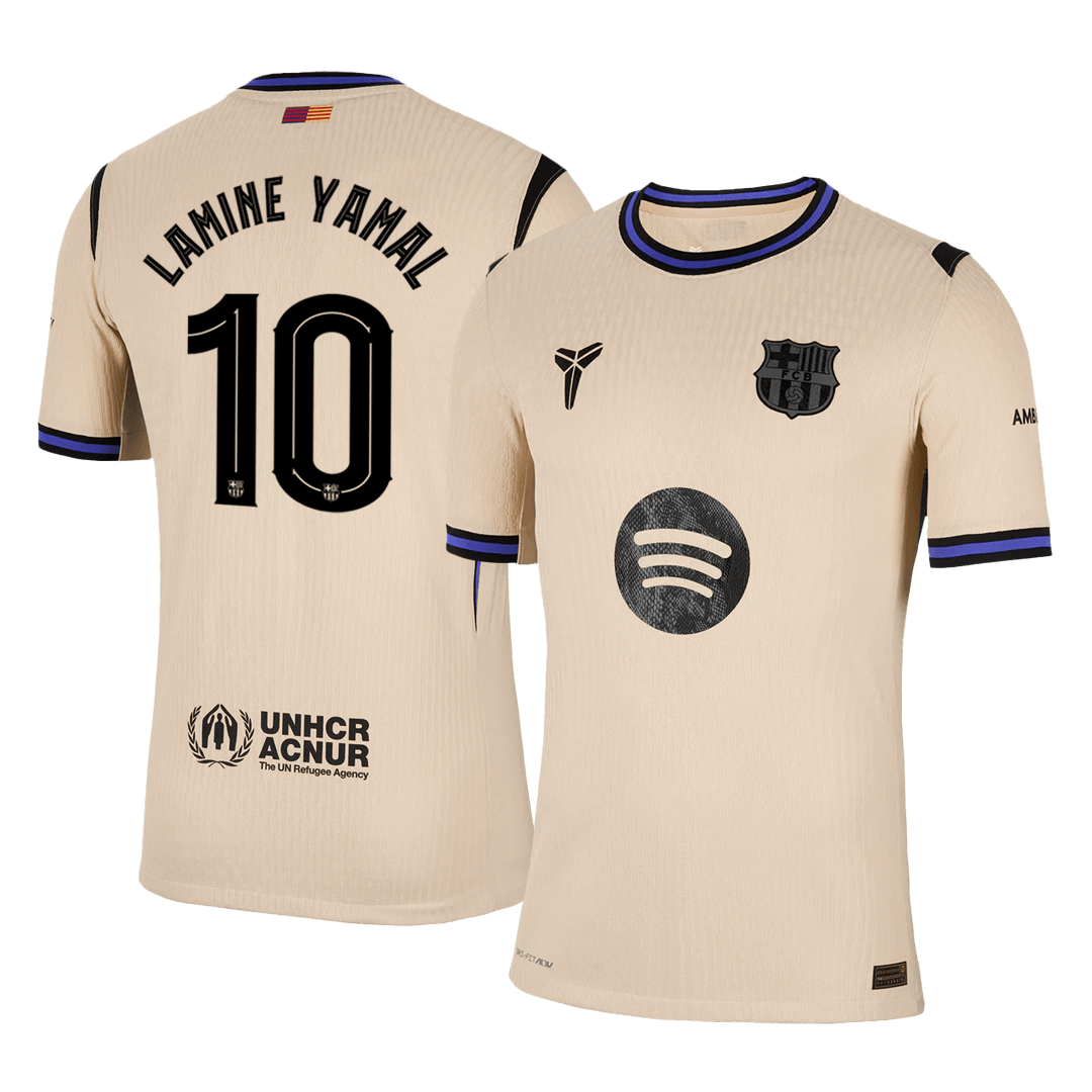 LAMINE YAMAL #10 Barcelona Away Authentic Soccer Jersey 2025/26 - UCL - gogoalshop