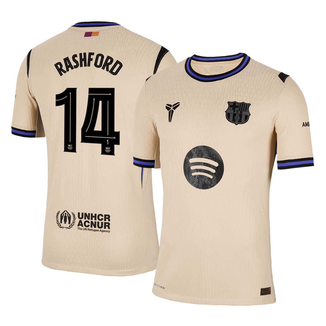 RASHFORD #14 Barcelona Away Authentic Soccer Jersey 2025/26 - UCL - gogoalshop