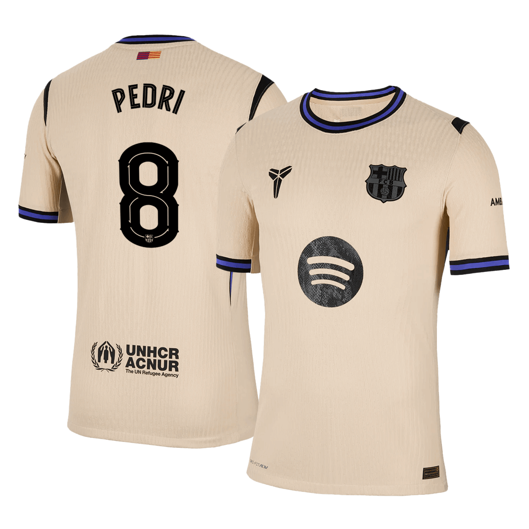PEDRI #8 Barcelona Away Authentic Soccer Jersey 2025/26 - UCL - gogoalshop