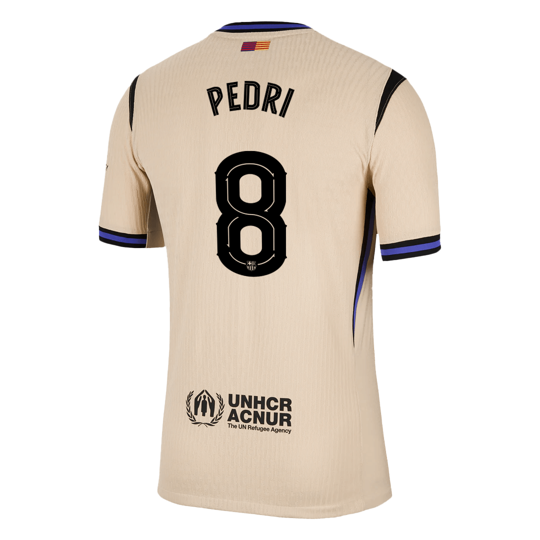 PEDRI #8 Barcelona Away Authentic Soccer Jersey 2025/26 - UCL - gogoalshop