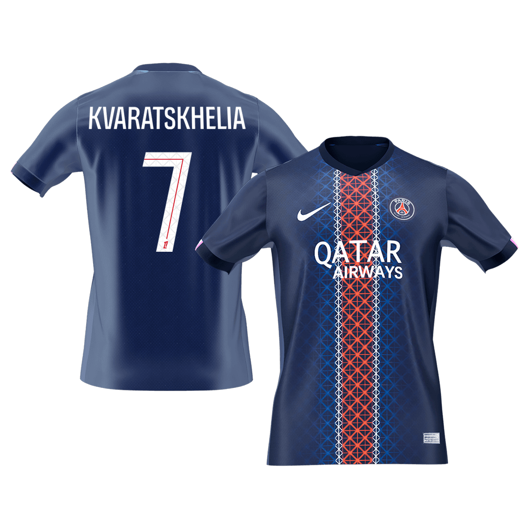 KVARATSKHELIA #7 PSG Home Soccer Jersey 2025/26 - gogoalshop