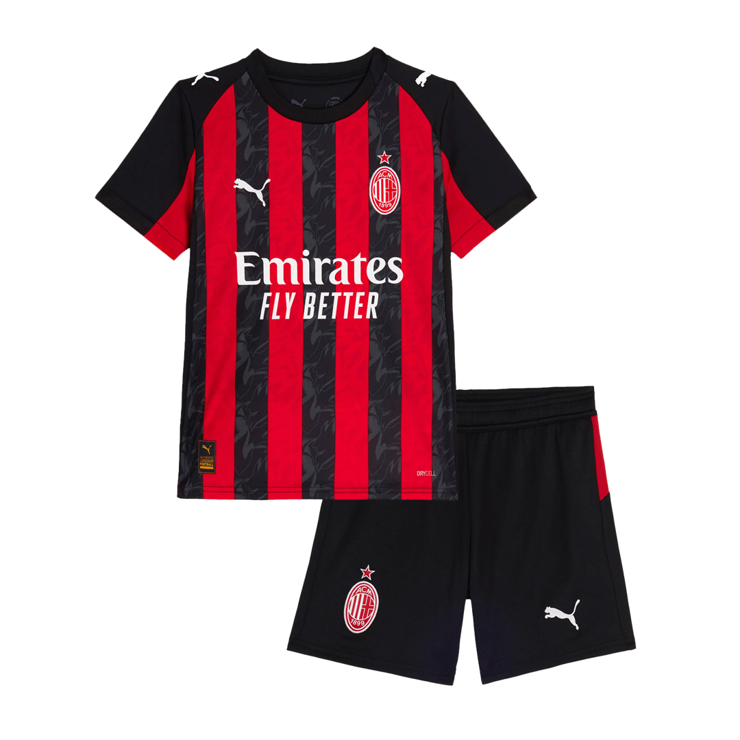 AC Milan Home Kids Soccer Jerseys Kit 2025/26 - gogoalshop
