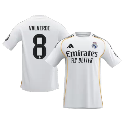 VALVERDE #8 Real Madrid Home Soccer Jersey 2025/26 - gogoalshop