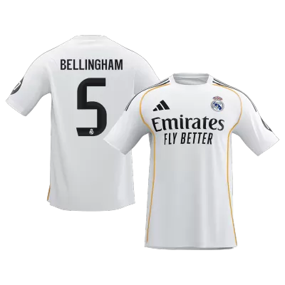 BELLINGHAM #5 Real Madrid Home Soccer Jersey 2025/26 - gogoalshop