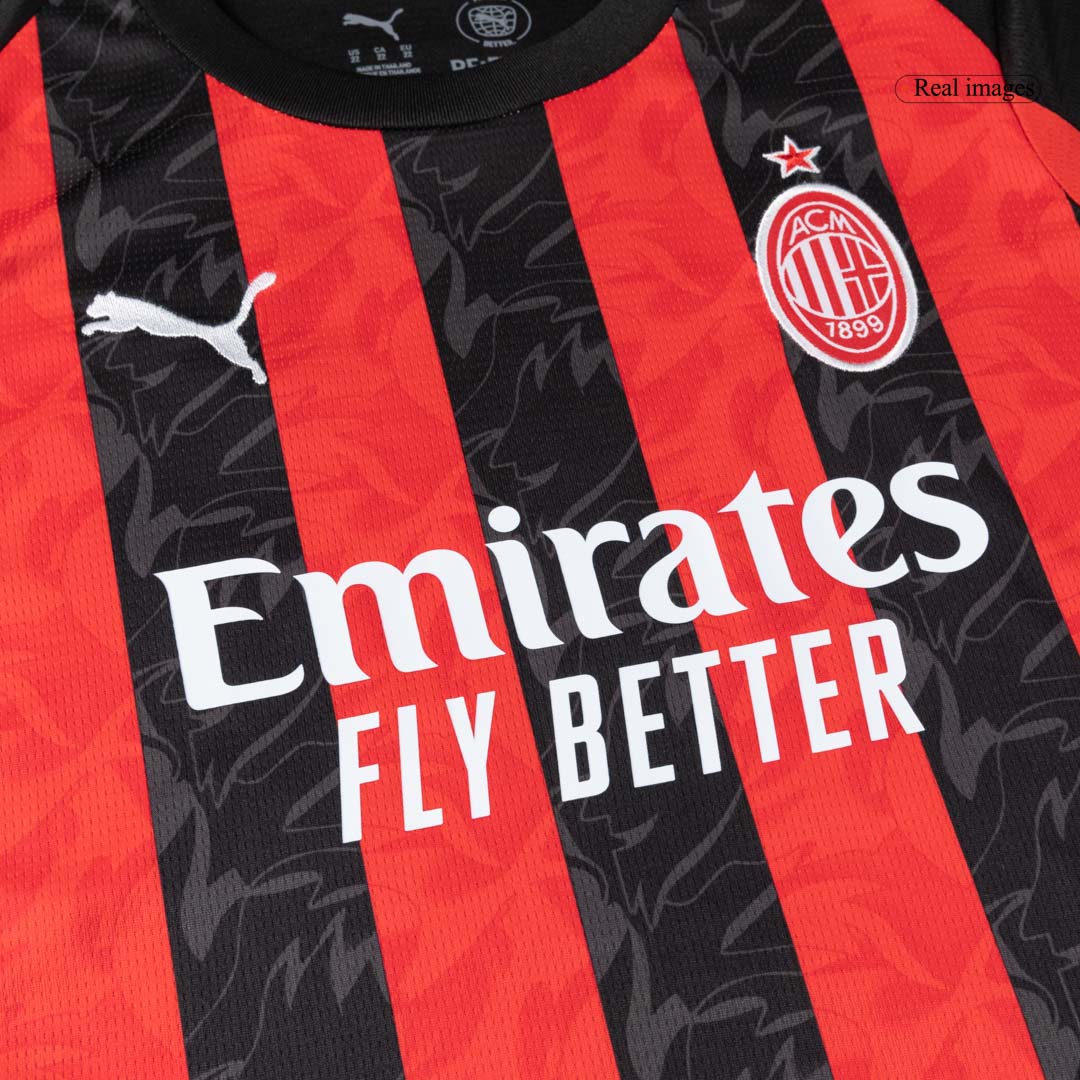 AC Milan Home Kids Soccer Jerseys Full Kit 2025/26 - gogoalshop