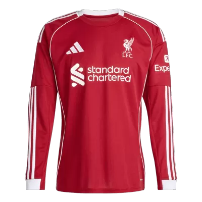 Liverpool Home Long Sleeve Soccer Jersey 2025/26 - gogoalshop