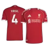 VIRGIL #4 Liverpool Home Authentic Soccer Jersey 2025/26 - gogoalshop