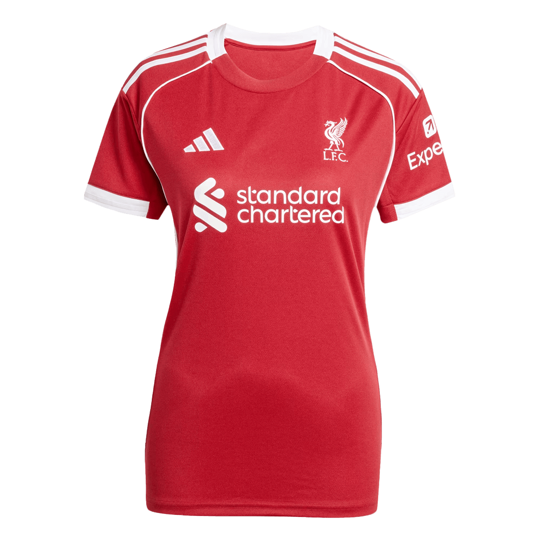 Women's Liverpool Home Jersey 2025/26 - gogoalshop