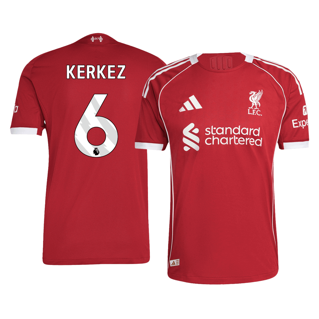 KERKEZ #6 Liverpool Home Player Version Jersey 2025/26 - gogoalshop