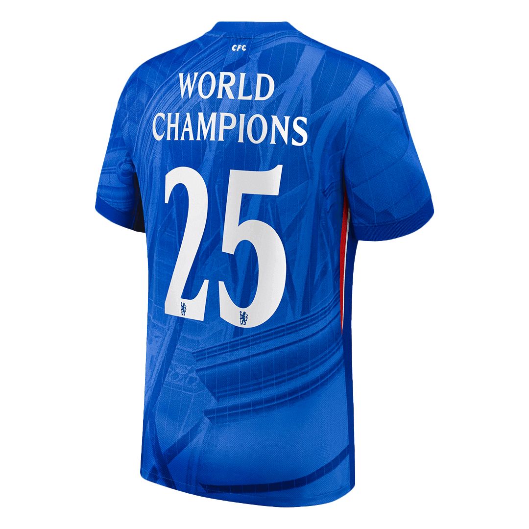 WORLD CHAMPIONS #25 Chelsea Home Soccer Jersey 2025/26 - gogoalshop