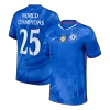 WORLD CHAMPIONS #25 Chelsea Home Soccer Jersey 2025/26 with chest badge - gogoalshop