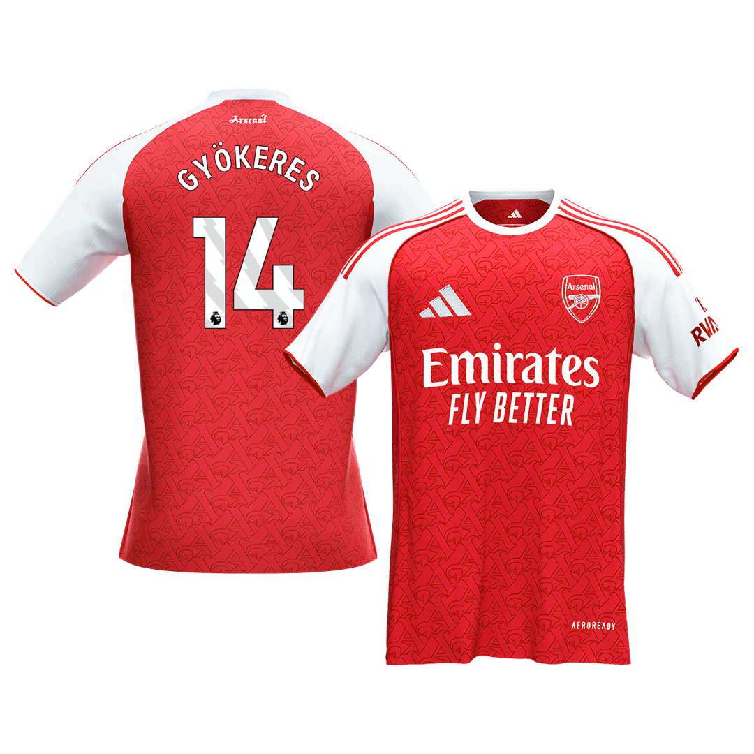 GYÖKERES #14 Arsenal Home Soccer Jersey 2025/26 - gogoalshop