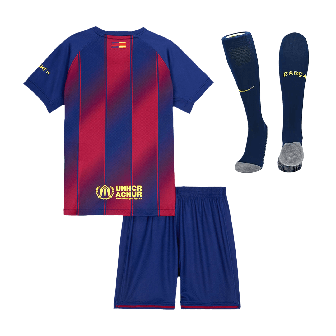 Barcelona Home Kids Soccer Jerseys Full Kit 2025/26 - gogoalshop