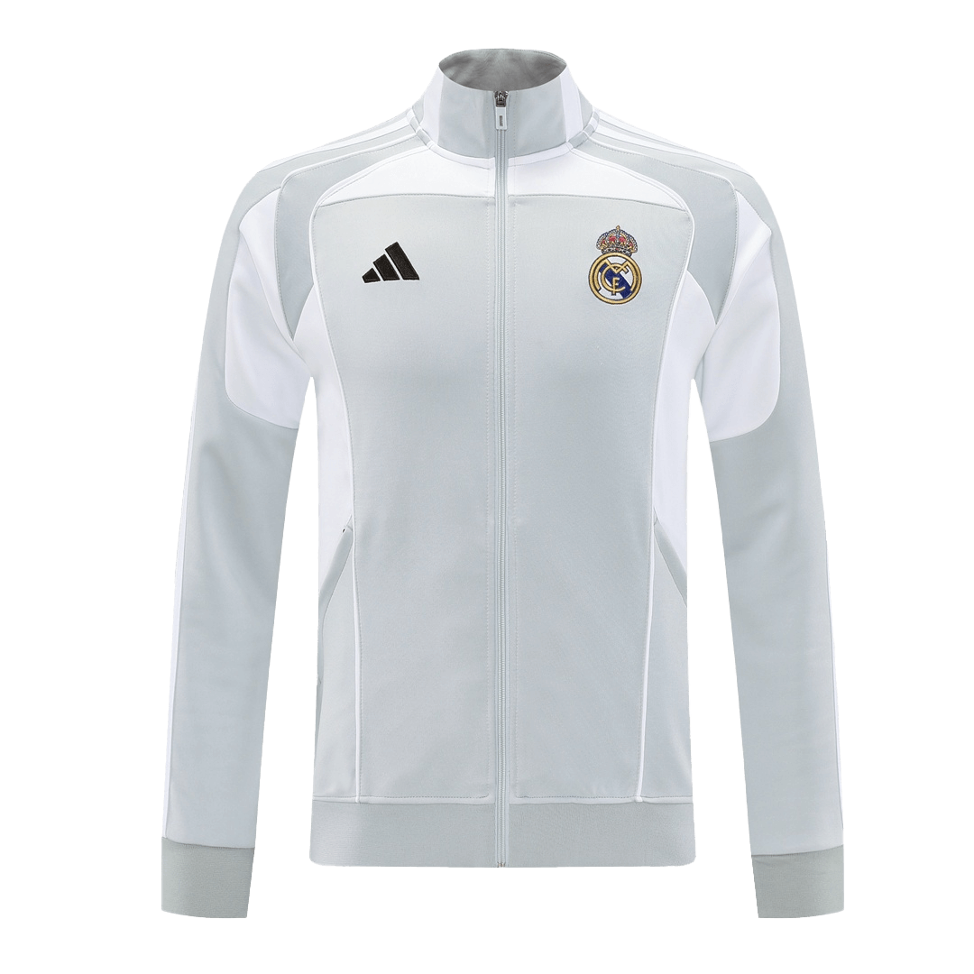 Real Madrid Home Track Jacket 2025/26 - Gray - gogoalshop