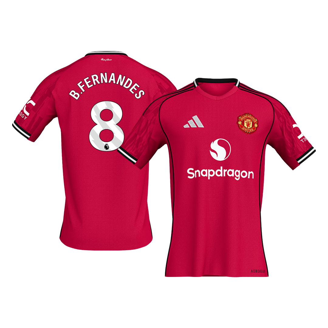 B.FERNANDES #8 Manchester United Home Soccer Jersey 2025/26 - gogoalshop