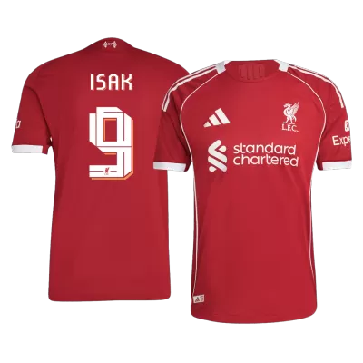 ISAK #9 Liverpool Home Authentic Soccer Jersey 2025/26 - gogoalshop