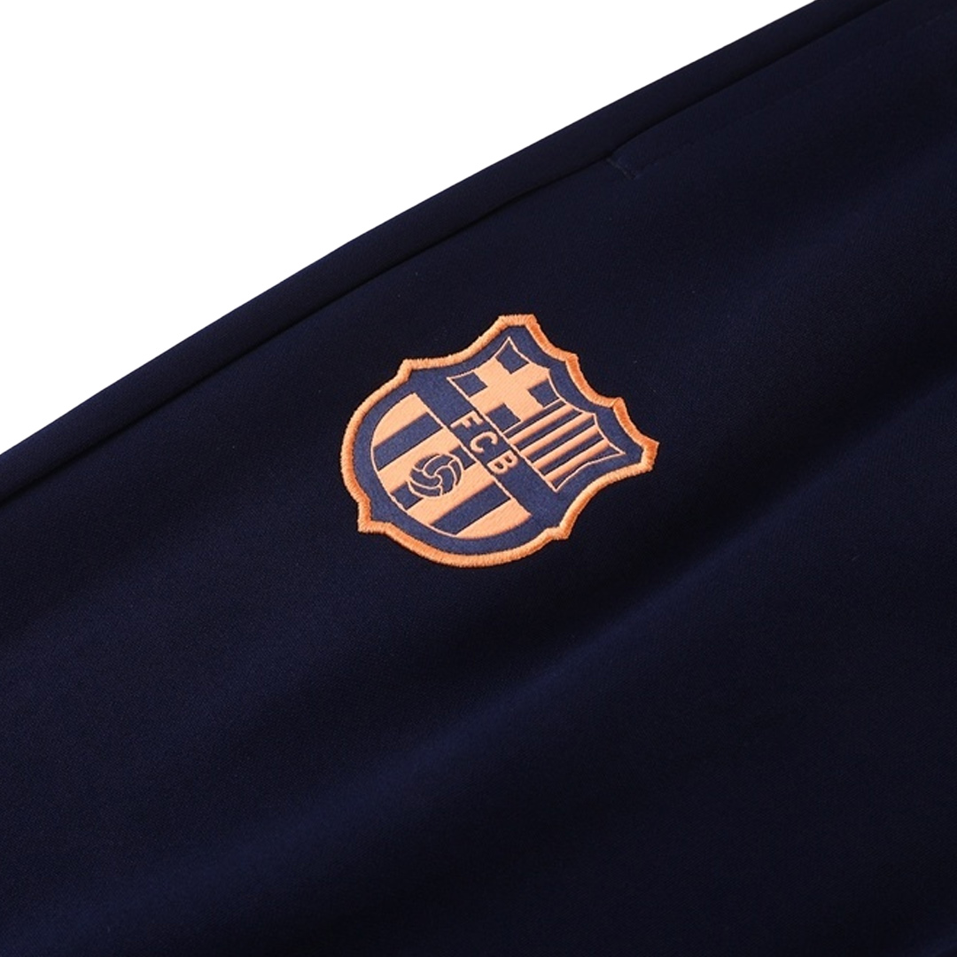 Barcelona Jacket Tracksuit 2025/26 Navy&Orange - gogoalshop