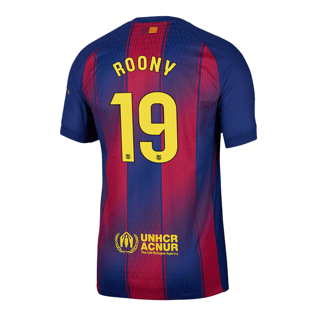 ROONY #19 Barcelona Home Authentic Soccer Jersey 2025/26 - gogoalshop