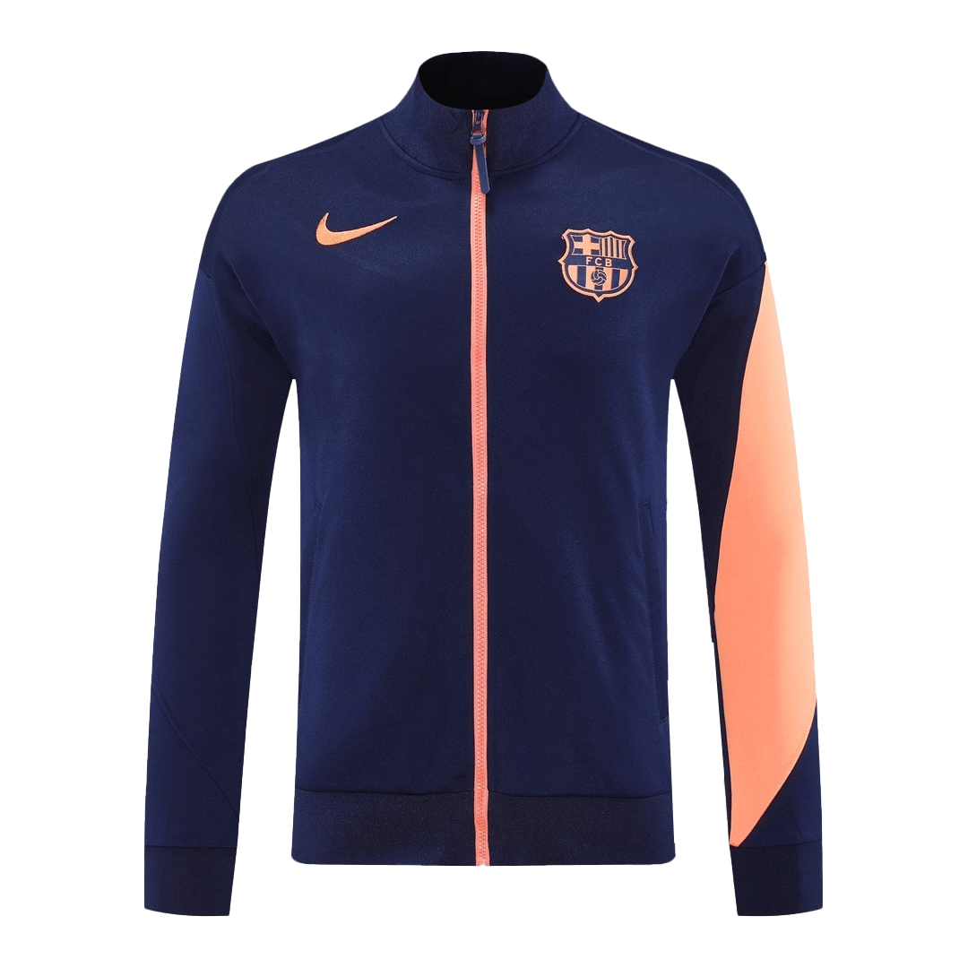 Barcelona Track Jacket 2025/26 - Navy&Orange - gogoalshop